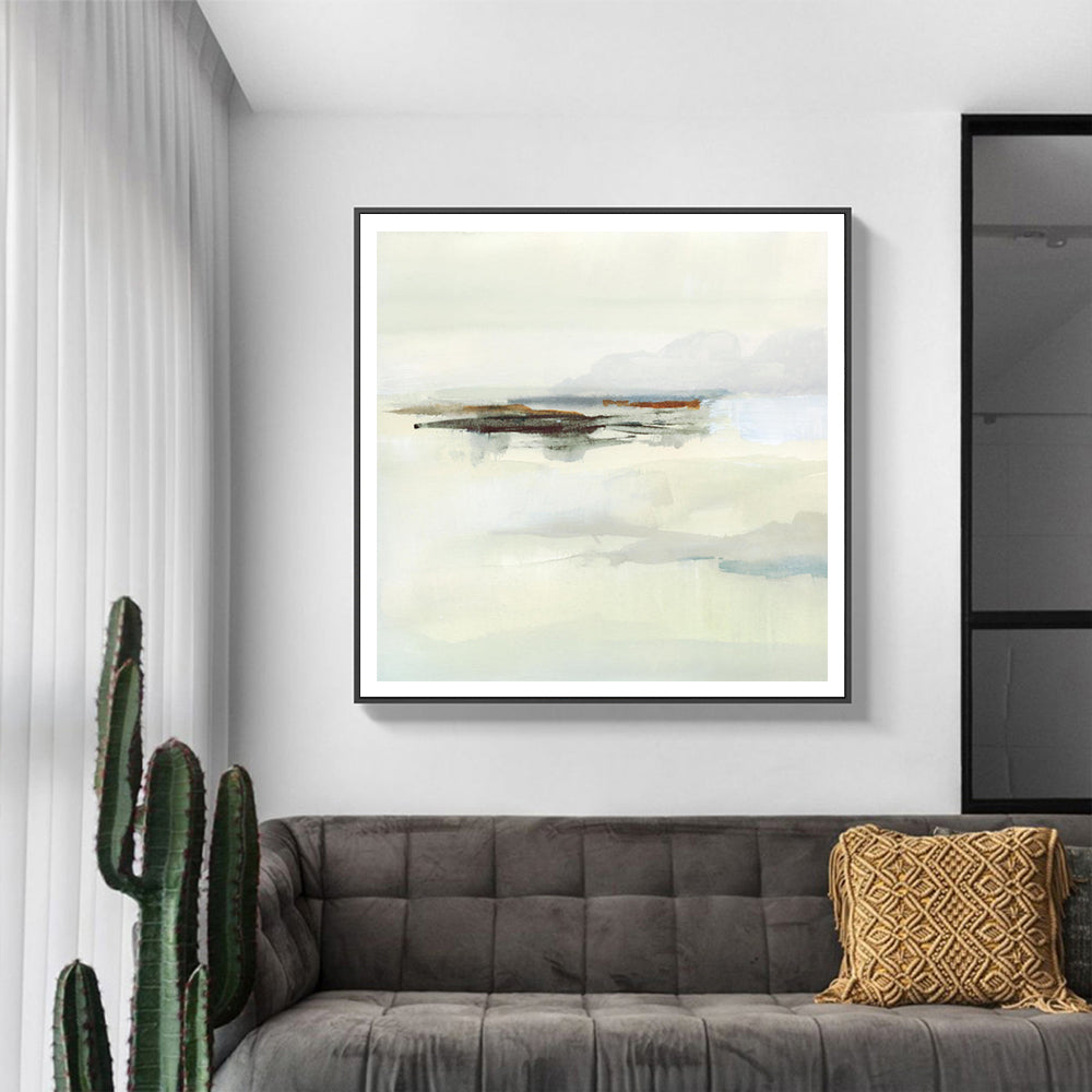 Atmospheric Edge Canvas Art with Black Floating Frame - 50x50cm
