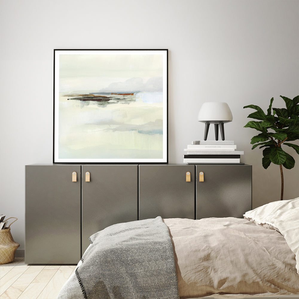 Atmospheric Edge Canvas Art with Black Floating Frame - 50x50cm