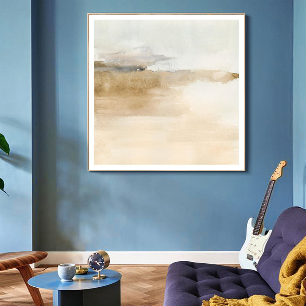 Atmospheric Edge II - 40cmx40cm Premium Canvas Wall Art with Gold Frame