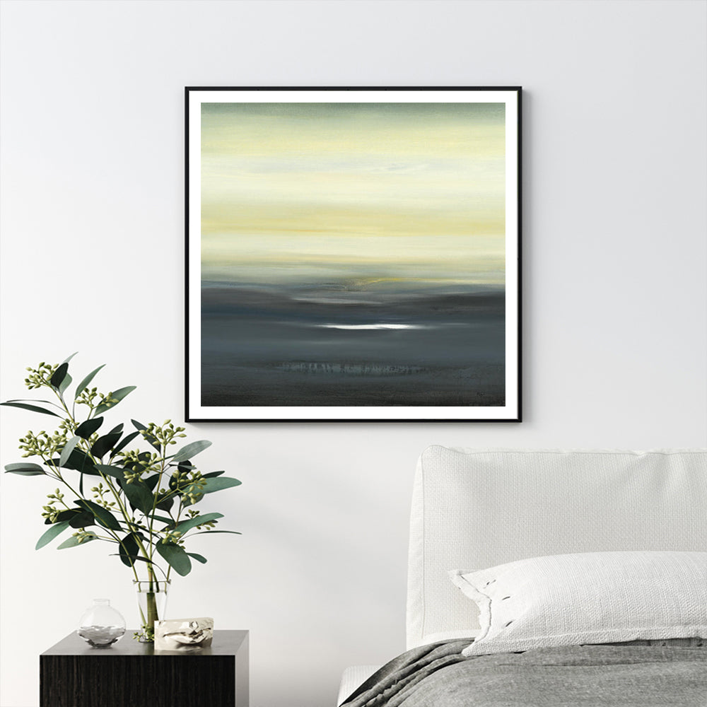 Serene Haven 50cmx50cm Black Framed Canvas Print