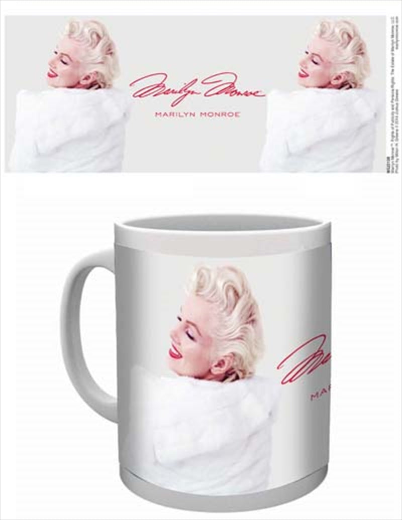 Marilyn Monroe - Chic White Fur Coffee Cup