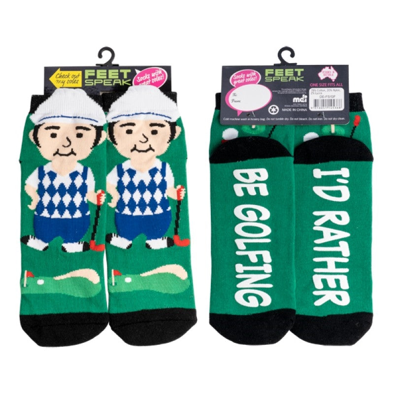 Golfer's Delight Statement Socks