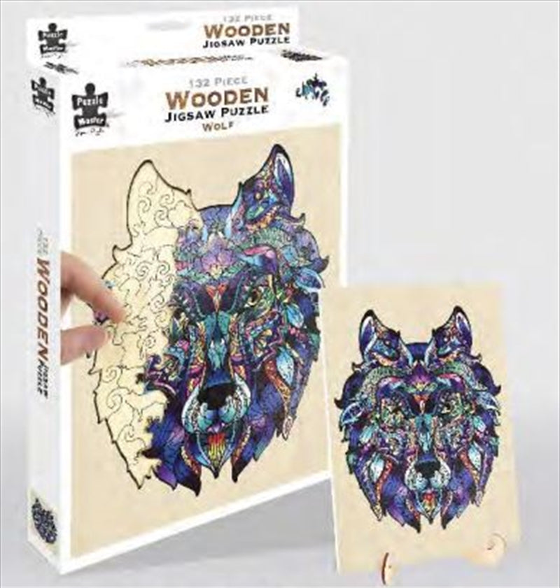 Wolf 132-Piece Wooden Jigsaw Puzzle