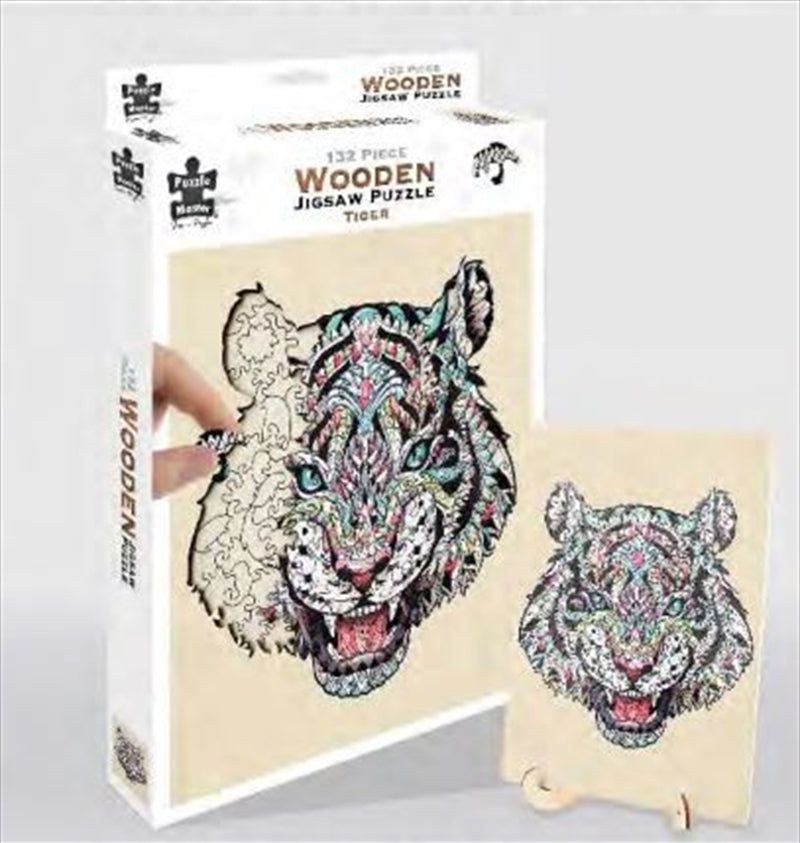 Tiger Adventure 132 Piece Wooden Puzzle