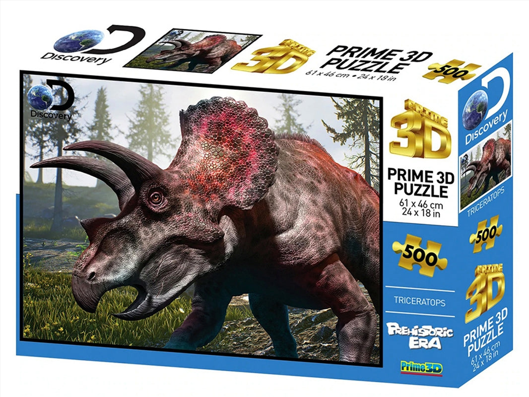 Lenticular 3d Triceratop 500 Piece