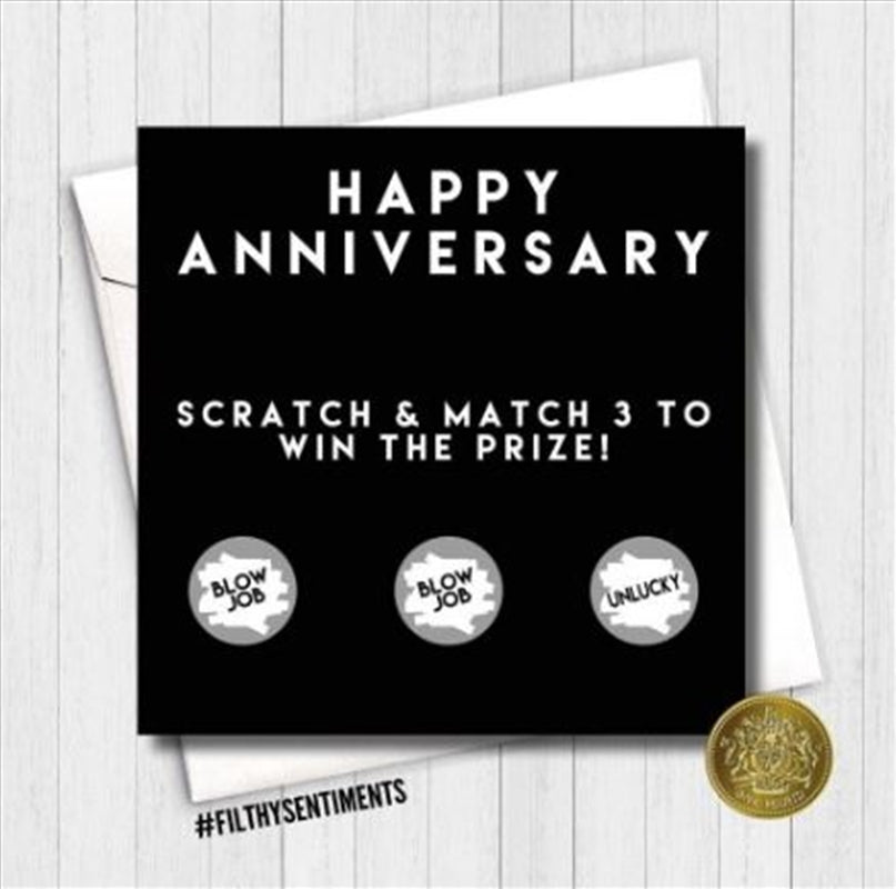 Filthy Sentiments ??Anniversary Scratch Card