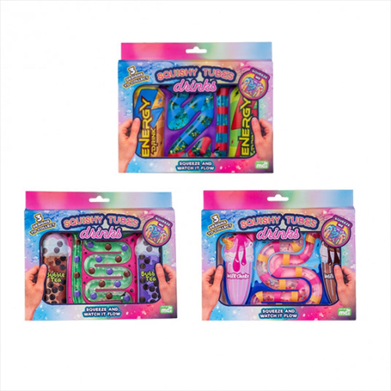 Squishy Tubes Drink 3 Asst