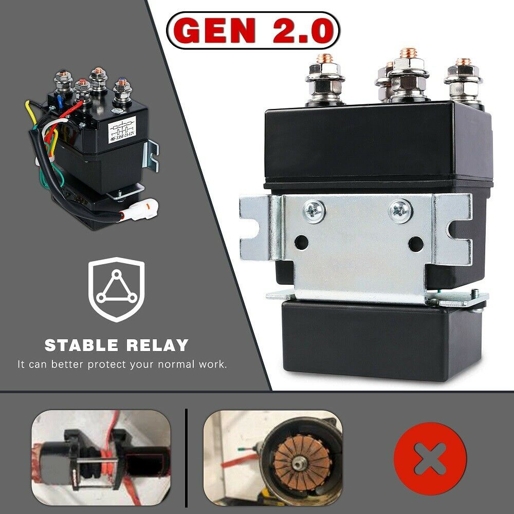 X-BULL 4500lbs 12V Electric Winch with Synthetic Rope and Wireless Remote for ATV/UTV