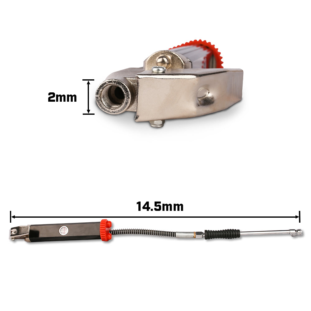 X-BULL Heavy Duty Tire Inflator with Accurate Pressure Gauge, 160PSI Aluminium Body