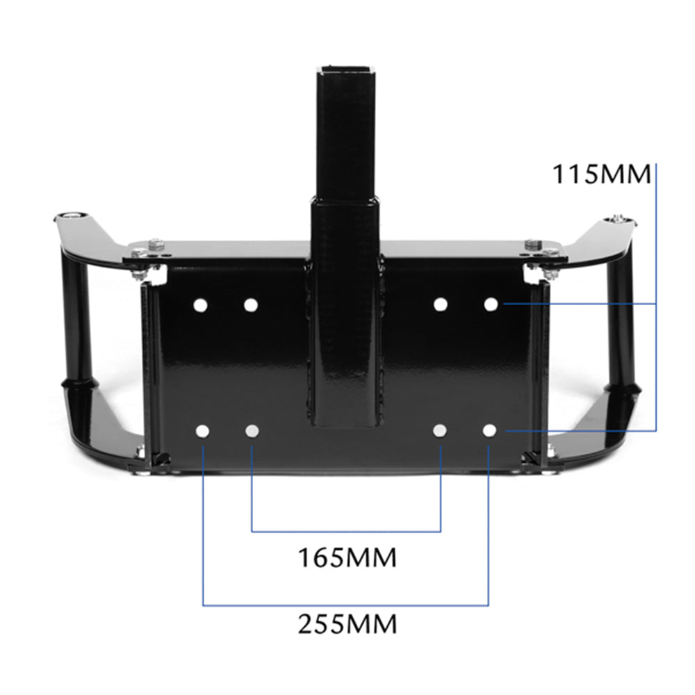 Universal Heavy-Duty Foldable Steel Winch Cradle Mount for 8000-14500LBS Trucks and Trailers