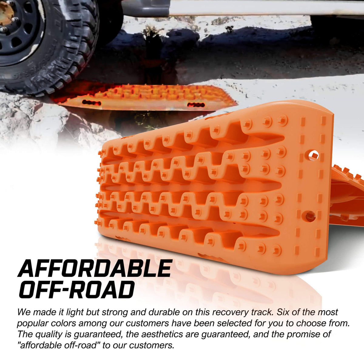 X-BULL Recovery tracks Sand tracks KIT Carry bag mounting pin Sand/Snow/Mud 10T 4WD-Orange Gen3.0