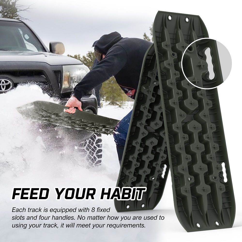 X-BULL Recovery tracks Sand tracks KIT Carry bag mounting pin Sand/Snow/Mud 10T 4WD-OLIVE Gen3.0