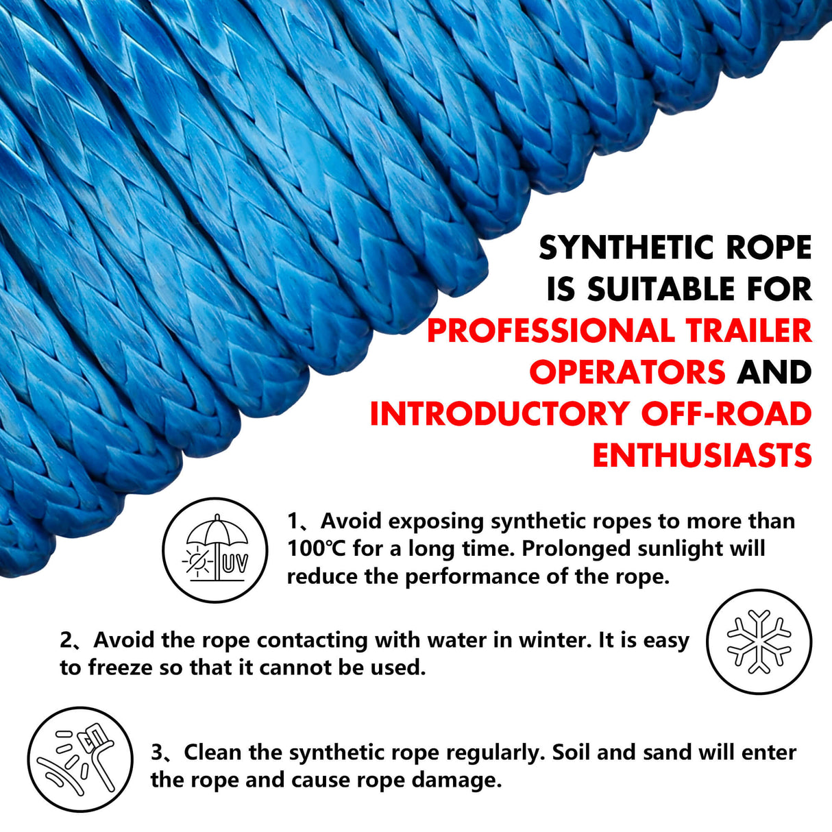 X-BULL 12V Heavy-Duty Electric Winch 12000LBS with Synthetic Rope and Tire Deflator for 4WD Jeep Adventures