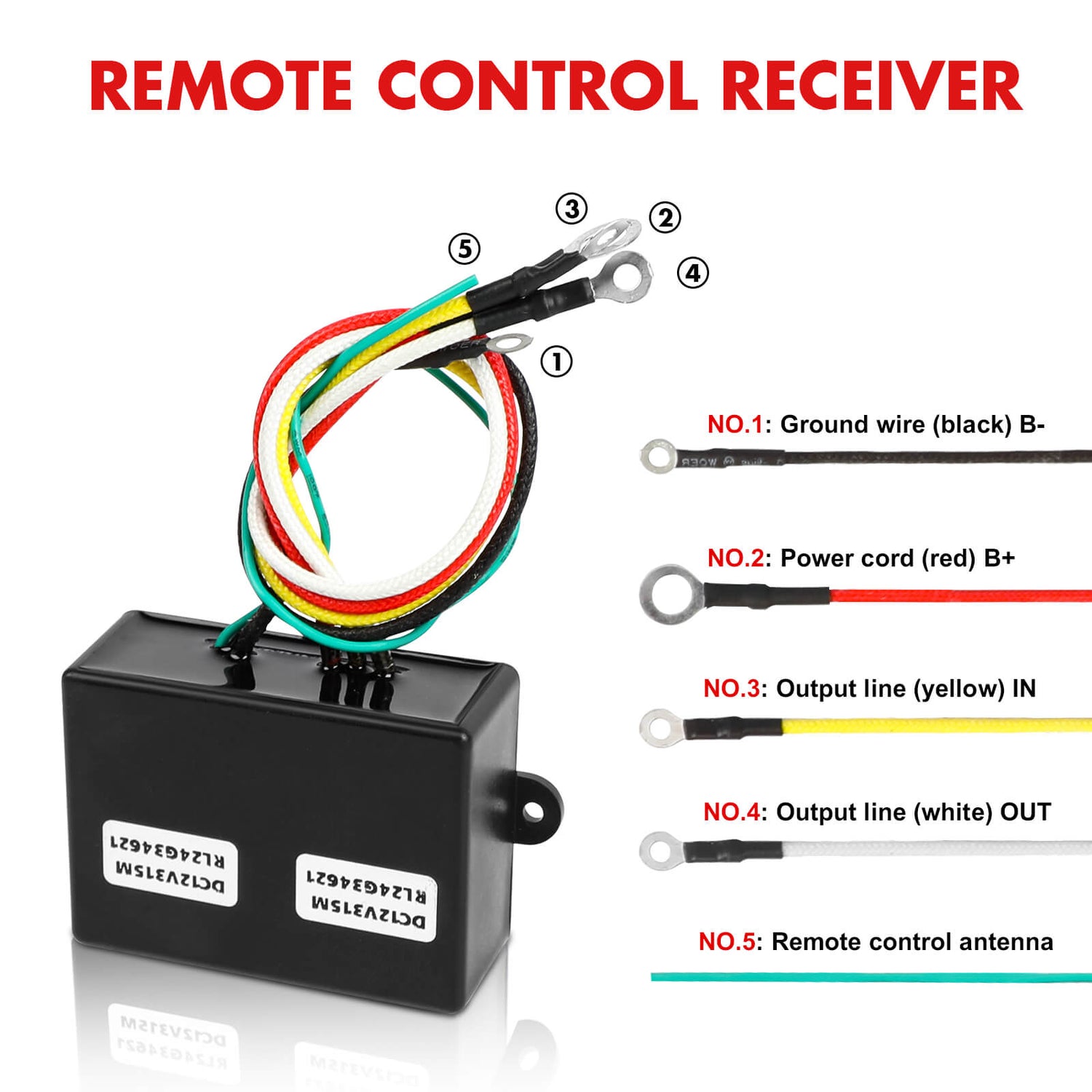 X-BULL 12V Winch Remote Control Winch Relay Solenoid Twin Handset Easy to Install