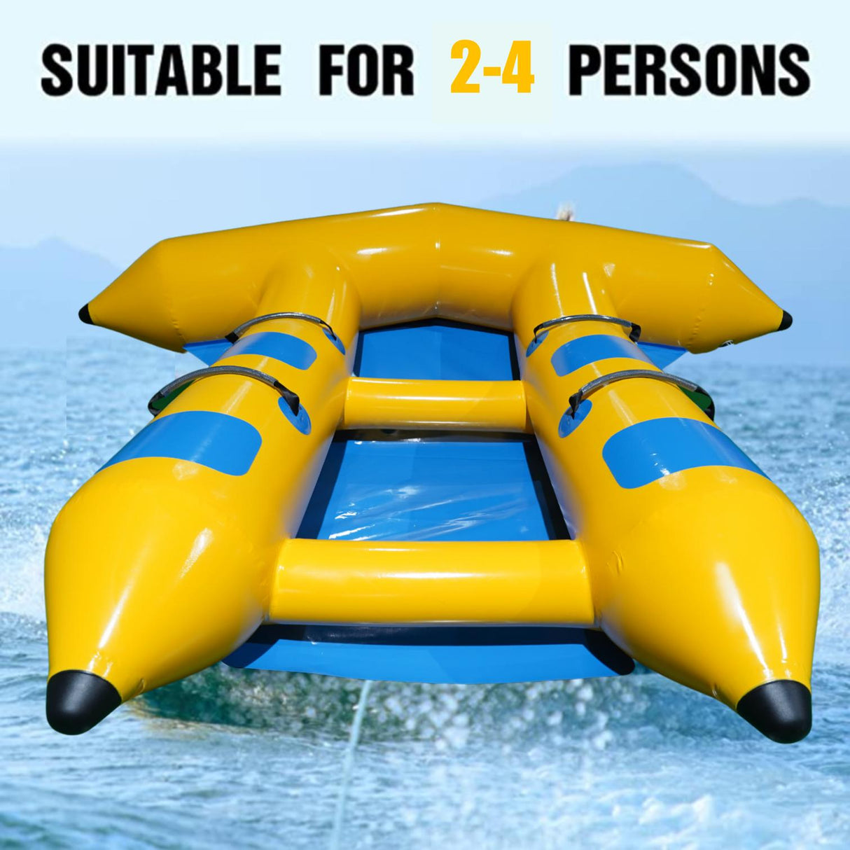 Inflatable 4 Person/Seat Towable Boat Flying Fish Blower