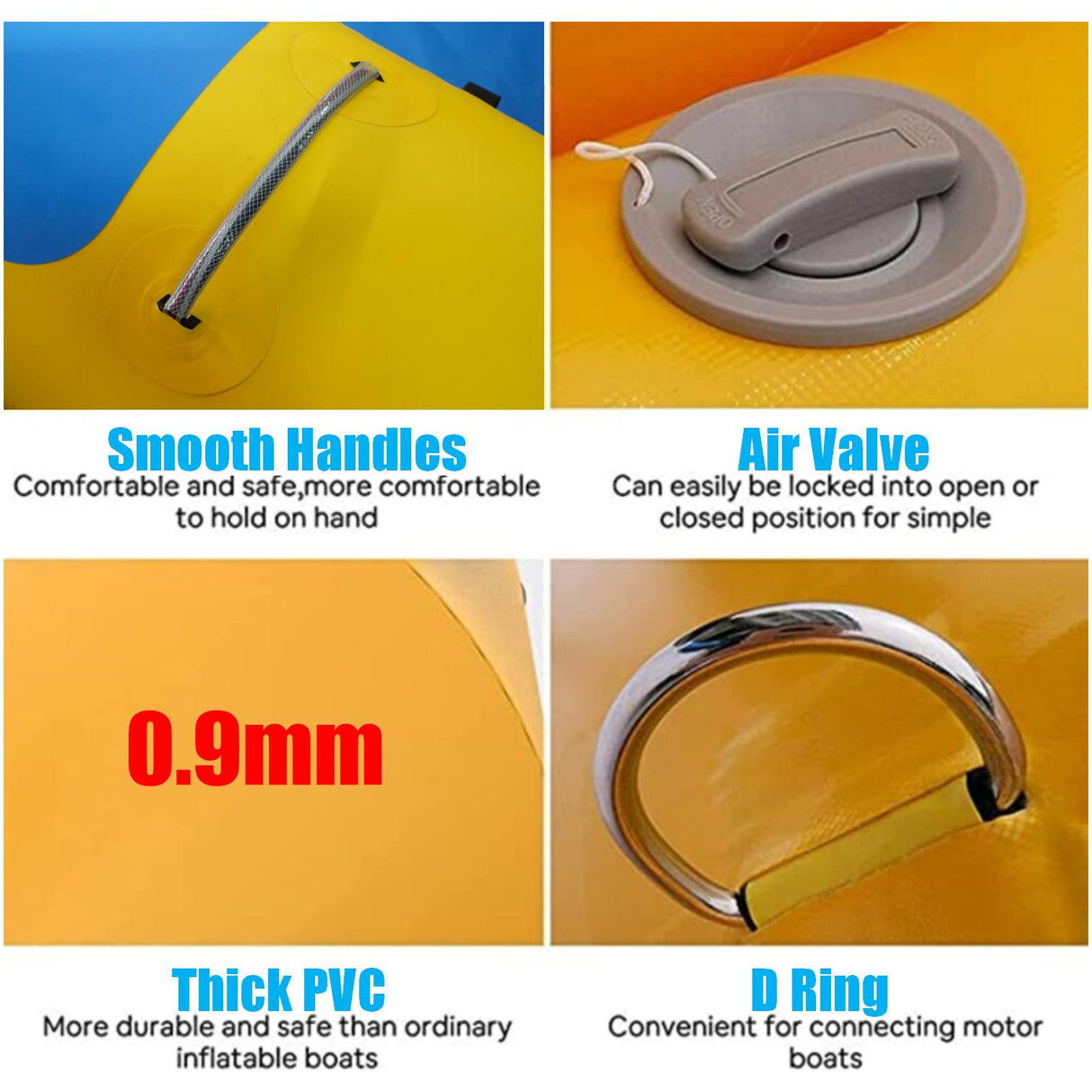 Inflatable 4 Person/Seat Towable Boat Flying Fish Blower