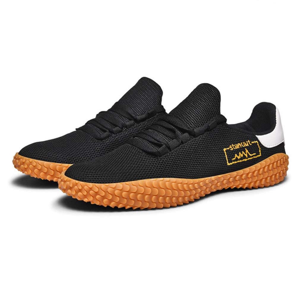 Men's Sneakers Barefoot Lightweight Shoes(Black Size US11.5=US47)