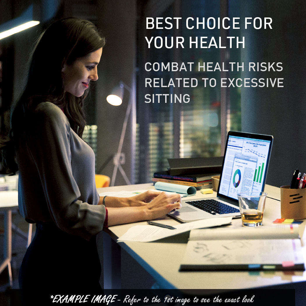 Fortia Sit To Stand Up Standing Desk 120x60cm 72-118cm Electric Height Adjustable 70kg Rated Walnut Style/Black Frame