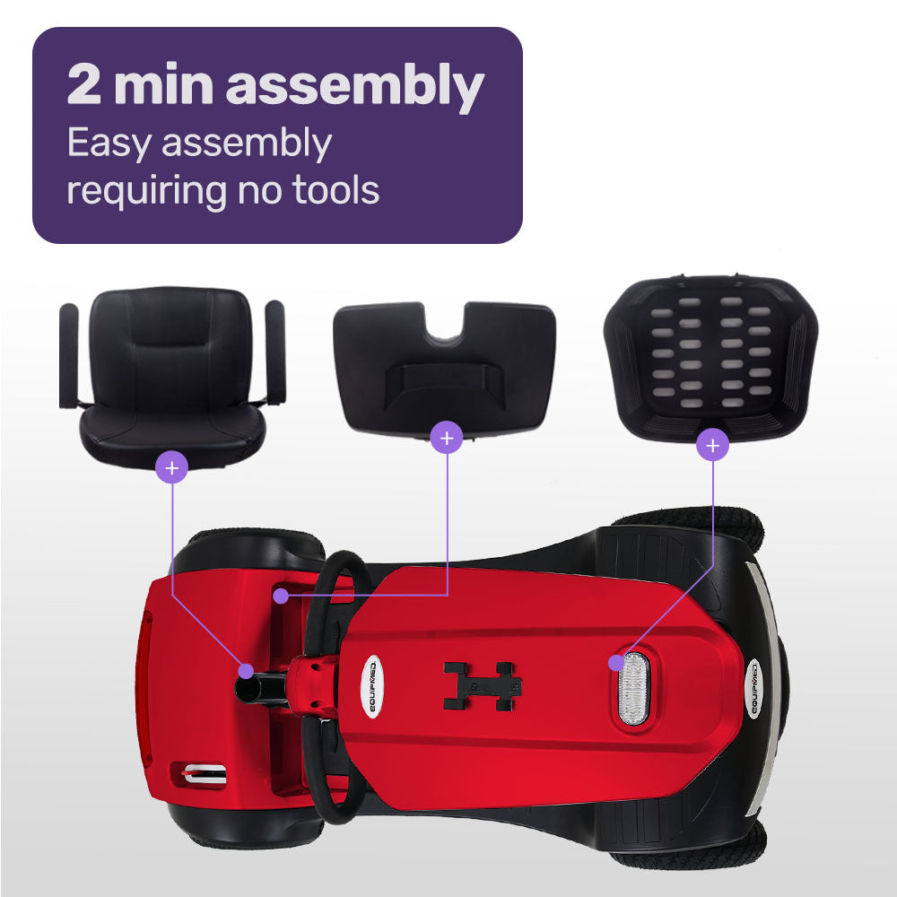 EQUIPMED Mobility Scooter For Elderly Motorized Electric Older Adults 4 Riding