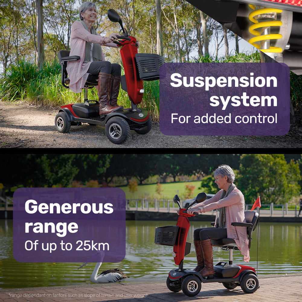 EQUIPMED Mobility Scooter For Elderly Motorized Electric Older Adults 4 Riding