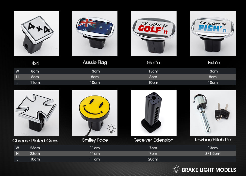 JAXSYN Hitch Extender for Novelty Tow Bar Covers (40mm to 180mm)