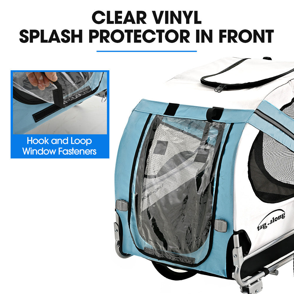 TAG-ALONG Pet & Cargo Bike Trailer, Bicycle Pet & Cargo Trailer, Cargo Carrier, Blue