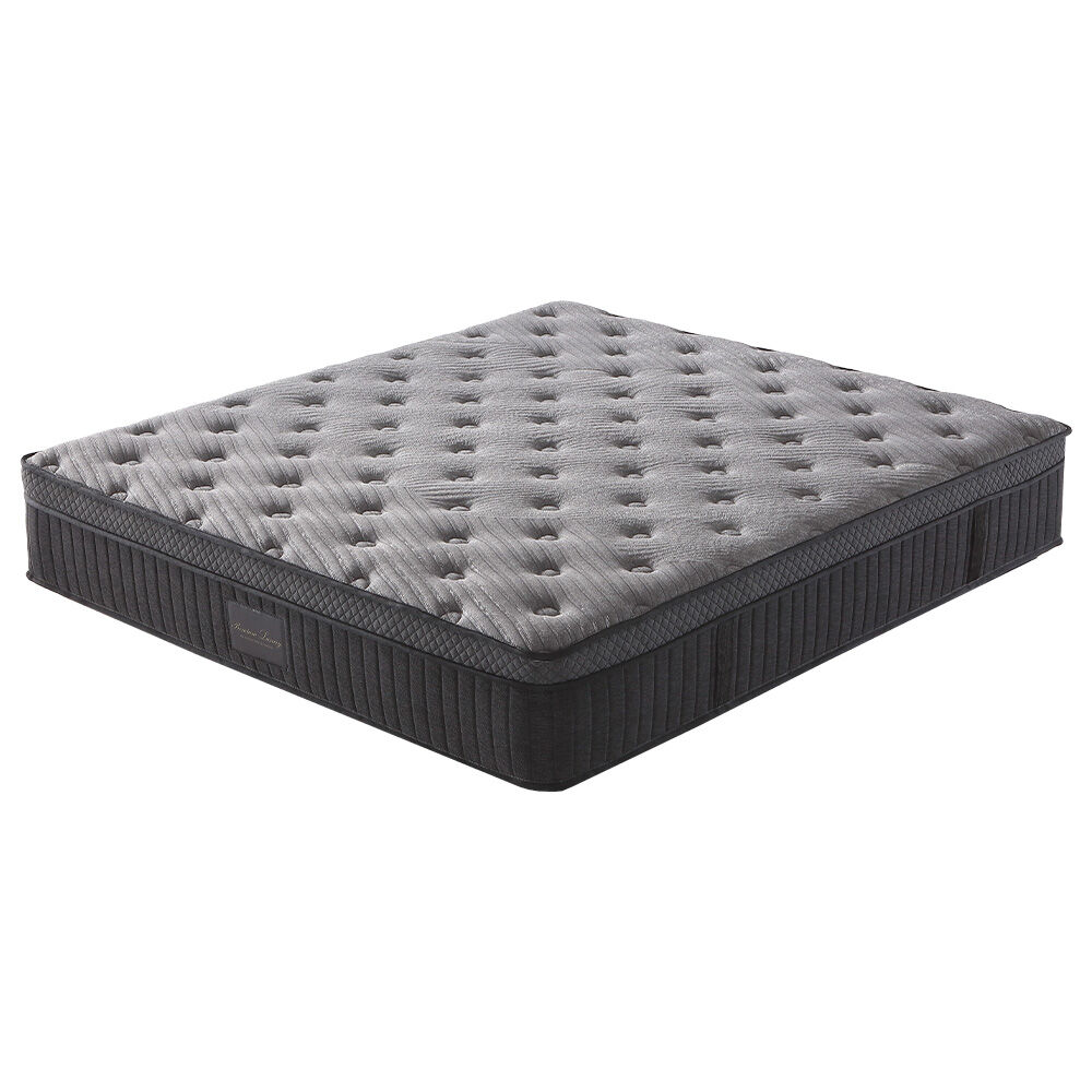 KINGSTON SLUMBER Premium Luxury 34cm Queen Mattress, Medium-Firm, Natural Latex Layer, Euro Top, 7-Zone Pocket Spring