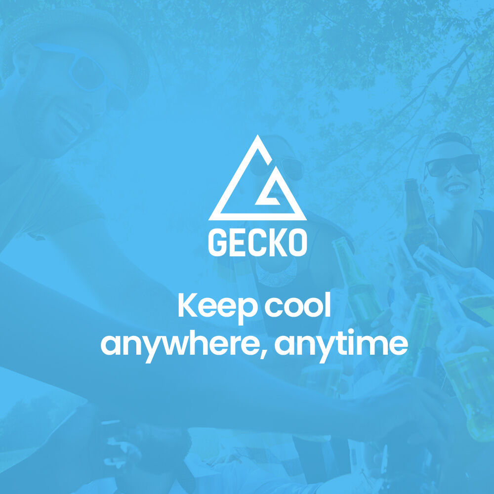 GECKO 142L Upright Portable Fridge / Freezer, 12V/24V for Motorhome and Caravan, Black