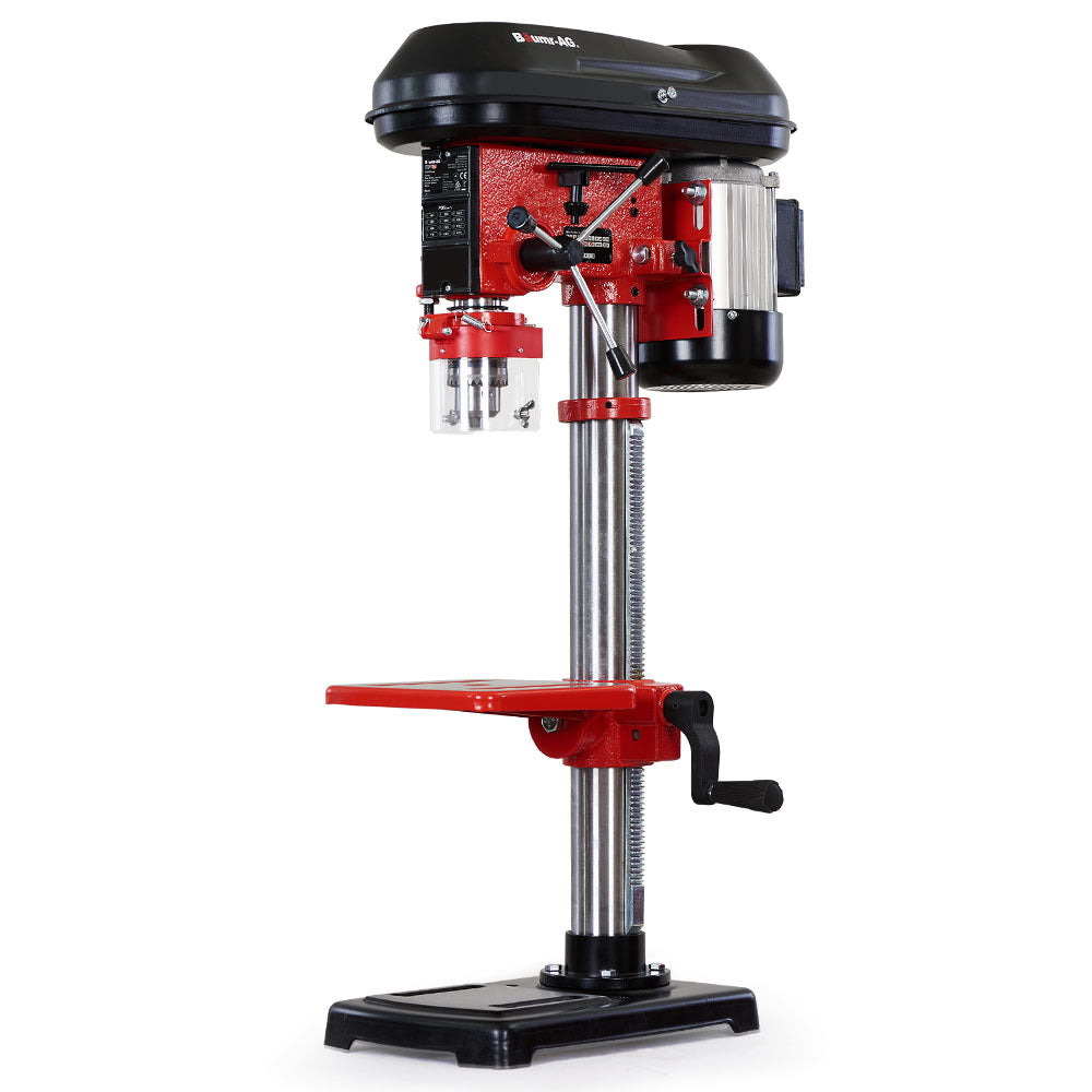 Baumr-AG DP15 600W 10' Pedestal Bench Drill Press, 12 Speeds, 16mm Chuck (DP15 II)