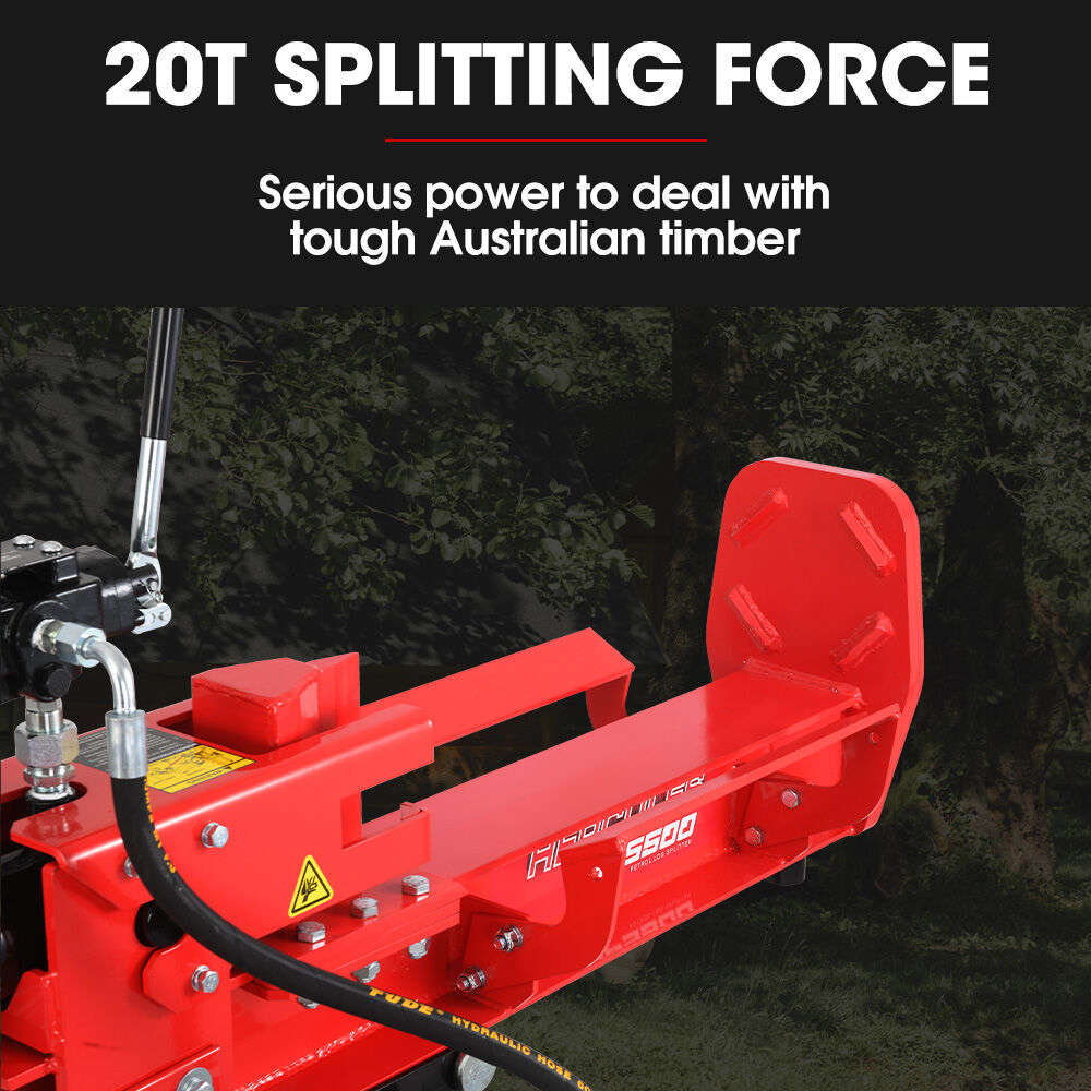 BAUMR-AG 20 Tonne Petrol Hydraulic Wood Log Splitter, Horizontal and Vertical Logsplitter - HPS500