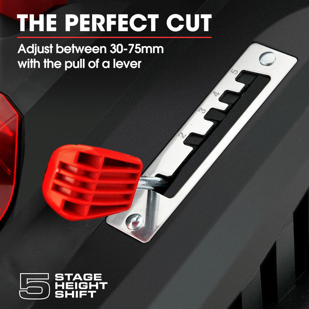 BAUMR-AG 520CX 40V SYNC 17 Cordless Lawn Mower Kit, Fast Charger, 2 x 4Ah Battery, 5 Cutting Heights, Adjustable Ergonomic Handle, Mulching Option