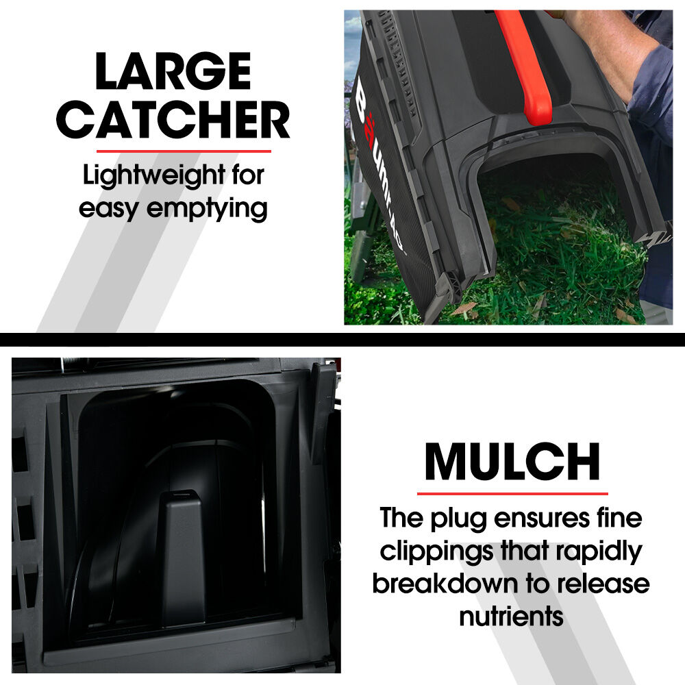 BAUMR-AG 520CX 40V SYNC 17 Cordless Lawn Mower Kit, Fast Charger, 2 x 4Ah Battery, 5 Cutting Heights, Adjustable Ergonomic Handle, Mulching Option