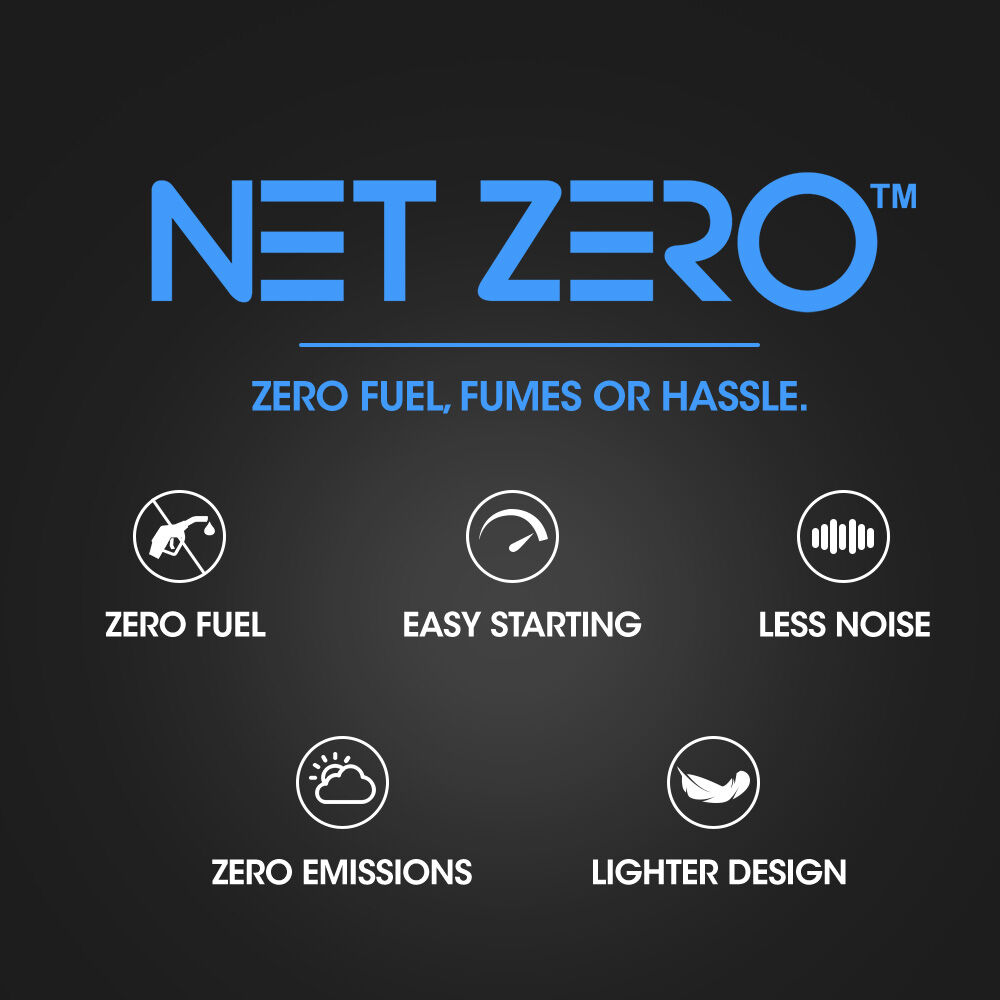 BAUMR-AG 520CX 40V SYNC 17 Cordless Lawn Mower Kit, Fast Charger, 2 x 4Ah Battery, 5 Cutting Heights, Adjustable Ergonomic Handle, Mulching Option