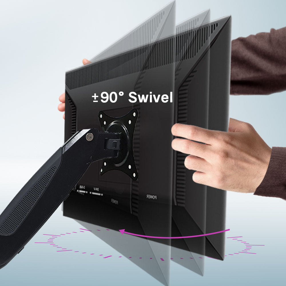 FORTIA Triple Computer Monitor Mount Stand for Desk with 3 Adjustable Arm Holder for 15 to 32 inch Displays