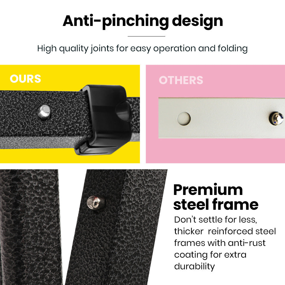 RED TRACK 3x3m Ultra Compact Folding Gazebo, Walls, Carry bag, Portable Outdoor Popup Marquee for Camping Beach, White