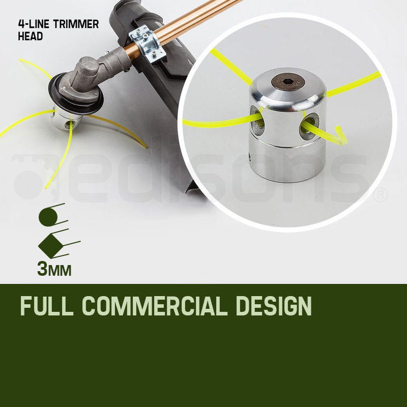 BAUMR-AG 65cc 7in1 Long Reach Garden Multi-tool, Pole Saw, Hedge & Line Trimmer, Brush Cutter, 12 Tree Trimming Pruning Chainsaw Bar, 2 Extension Shafts