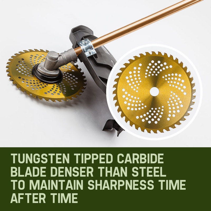 BAUMR-AG 65cc 7in1 Long Reach Garden Multi-tool, Pole Saw, Hedge & Line Trimmer, Brush Cutter, 12 Tree Trimming Pruning Chainsaw Bar, 2 Extension Shafts