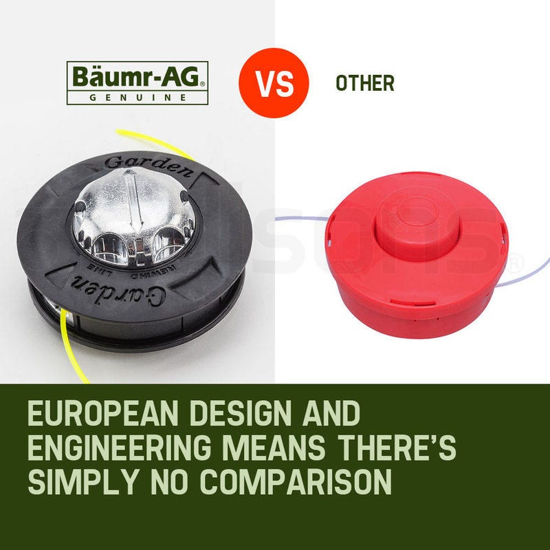 BAUMR-AG 65cc 9in1 Long Reach Garden Multi-tool, Pole Saw, Hedge & Line Trimmer, Brush Cutter, 12" Tree Trimming Pruning Chainsaw Bar, 2 Extension Shafts