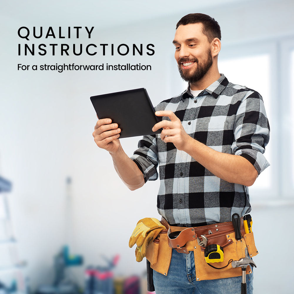 PROTEGE Macerator Pump, with 4 Inlet, for P-Trap Toilet, House, Bathroom, Shower, Sink, Washing Machine