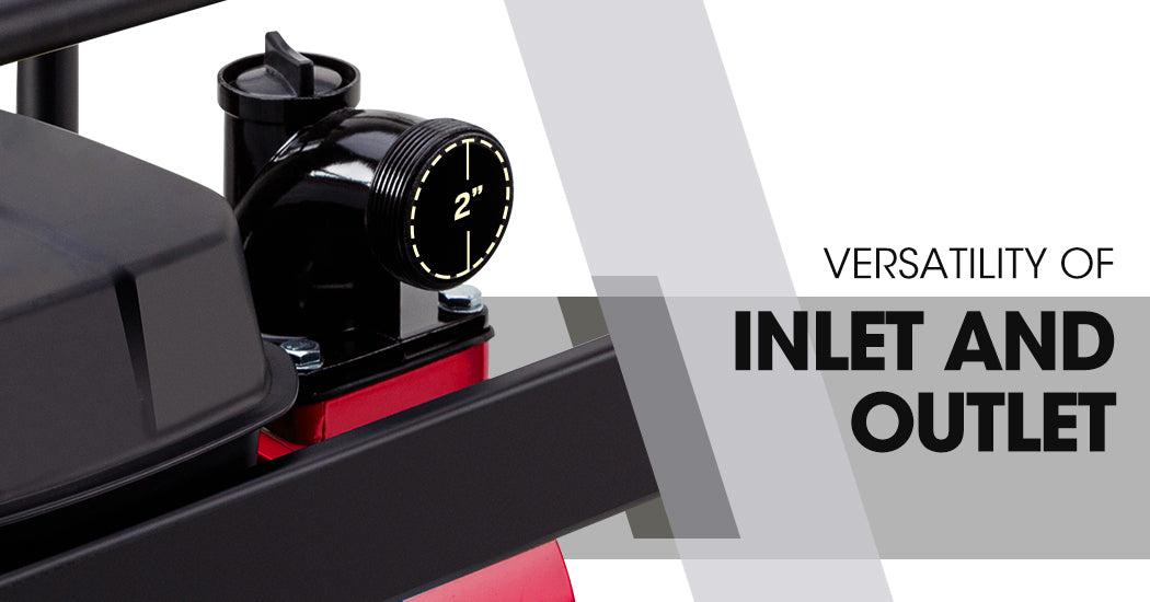 WARTON 2 8HP Petrol High Flow Water Transfer Pump Irrigation Volume Inch