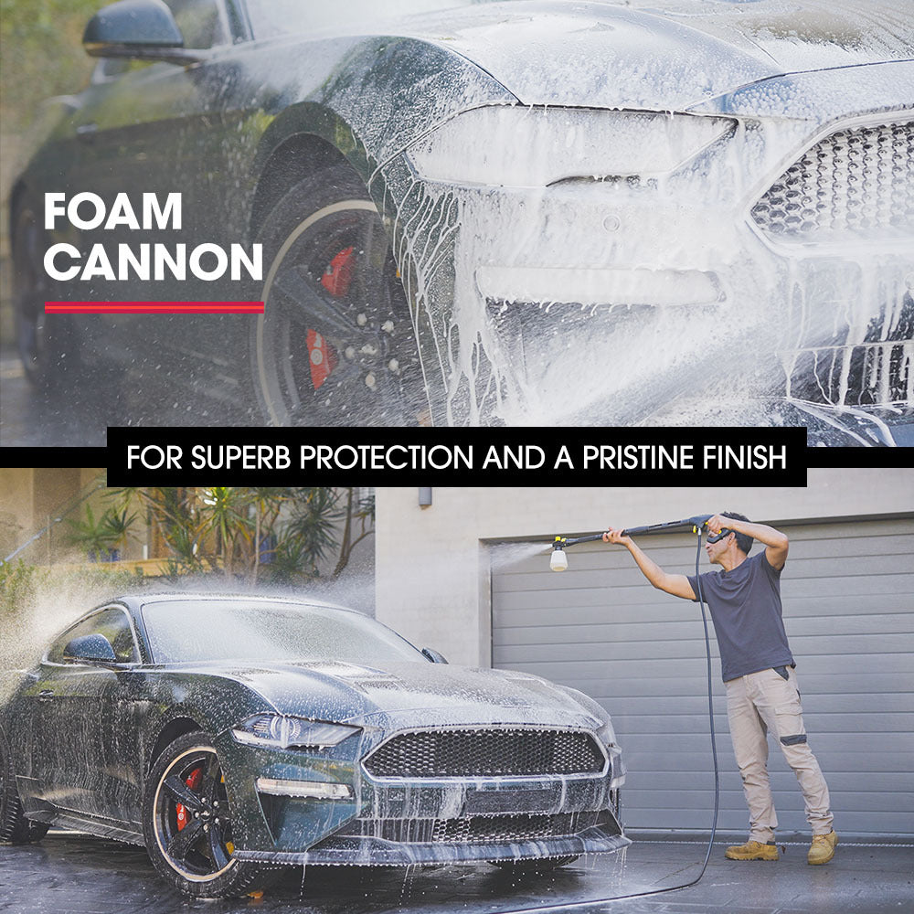 JET-USA RX530 Electric High Pressure Washer, 2400PSI 3 Nozzles, Brush Head Cleaner, Detergent Bottle