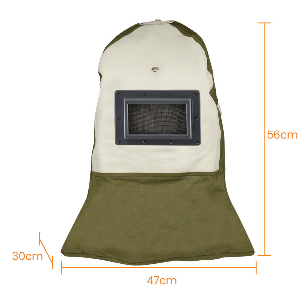 Unimac Sandblasting Safety Hood, Built-in Hard Hat, Abrasive Sand Blasting PPE Equipment