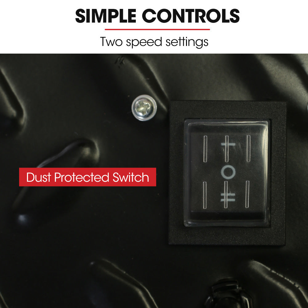 BAUMR-AG 42 1067mm 660W Industrial Mobile Floor Drum Fan, Belt Drive, Tilting, Large, Commercial, Heavy-duty Frame, EESS Certified