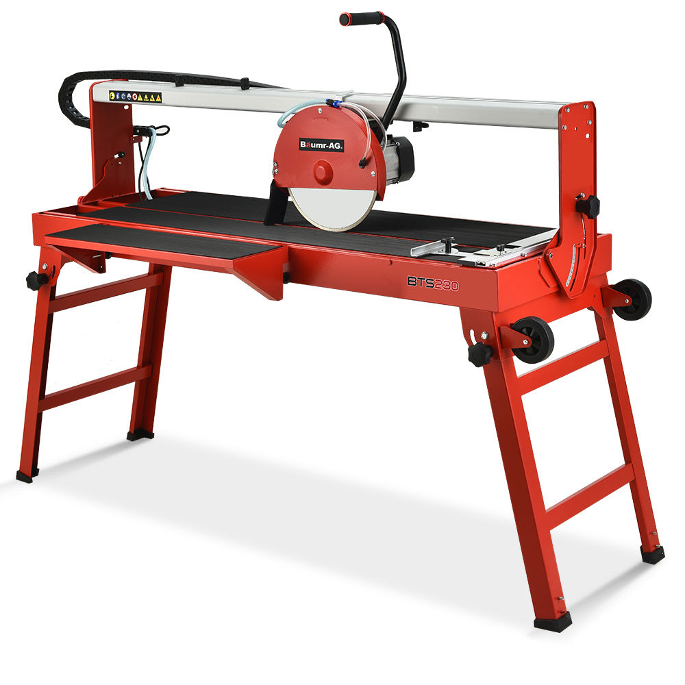 BAUMR-AG 1500W Electric Tile Saw Cutter with 300mm (12) Blade, 920mm Cutting Length, Side Extension Table