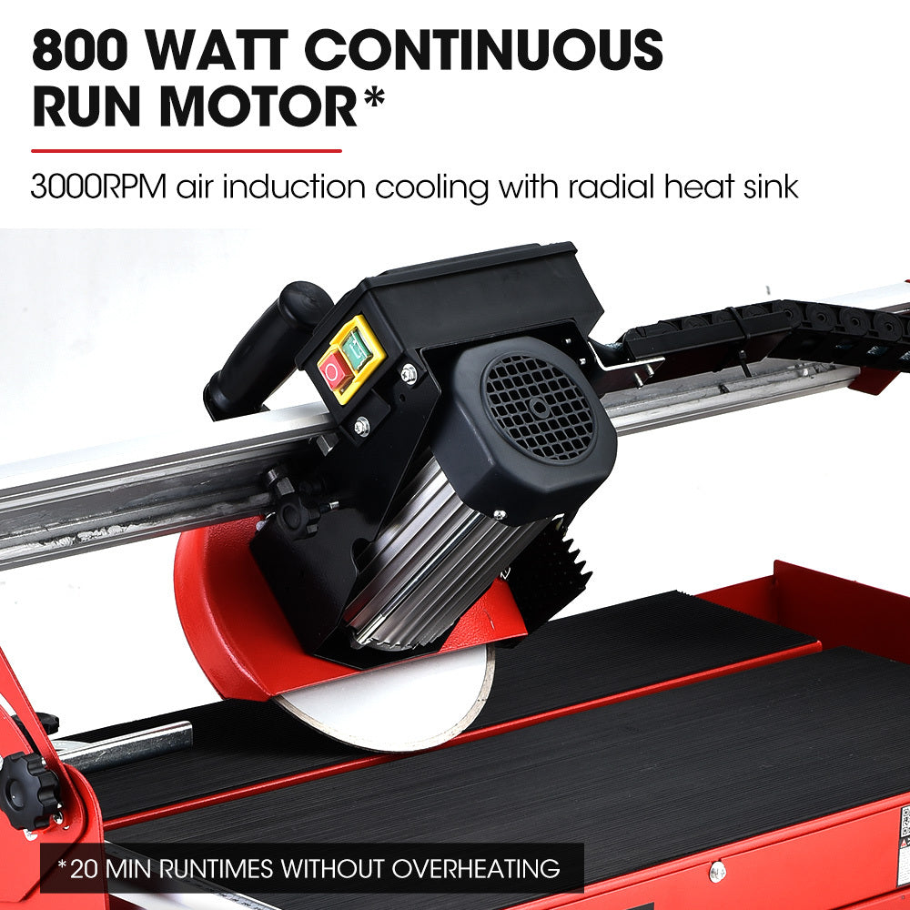 BAUMR-AG 800W Electric Tile Saw Cutter with 200mm (8) Blade, 620mm Cutting Length