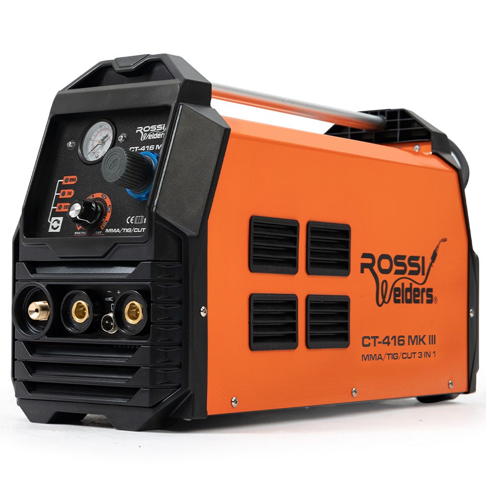 ROSSI Portable Inverter Welder Plasma Cutter, 3in1 Multi-function Cut/MMA/TIG Welding Machine, 15A Plug