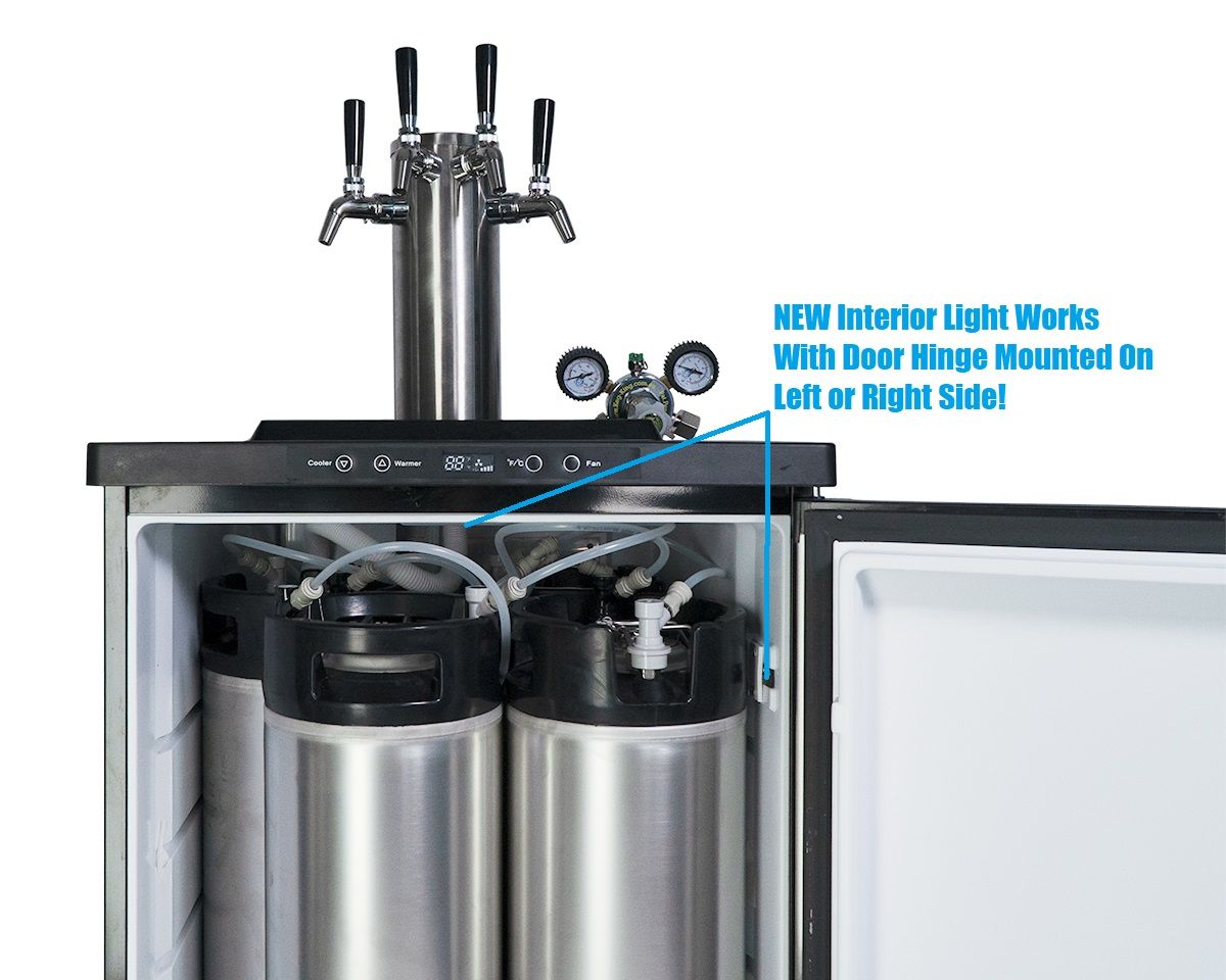 Keg King - Kegmaster Series XL Kegerator - Fastap Double Tap