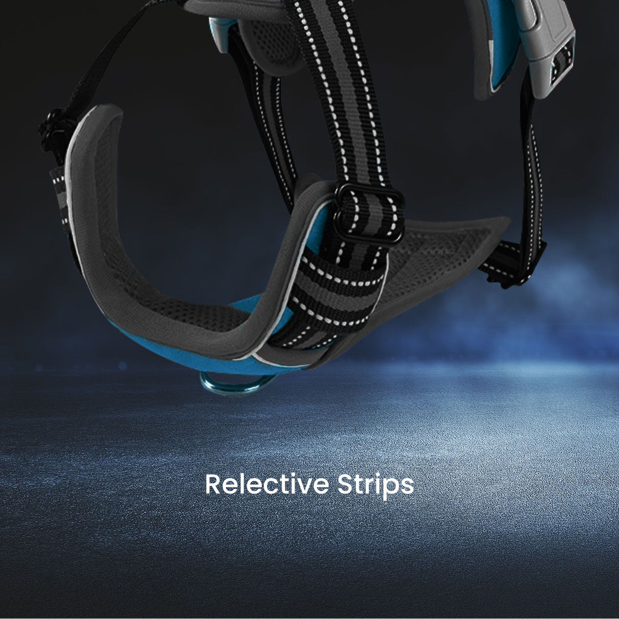 FLOOFI XXL Blue Dog Harness Vest with Adjustable Straps