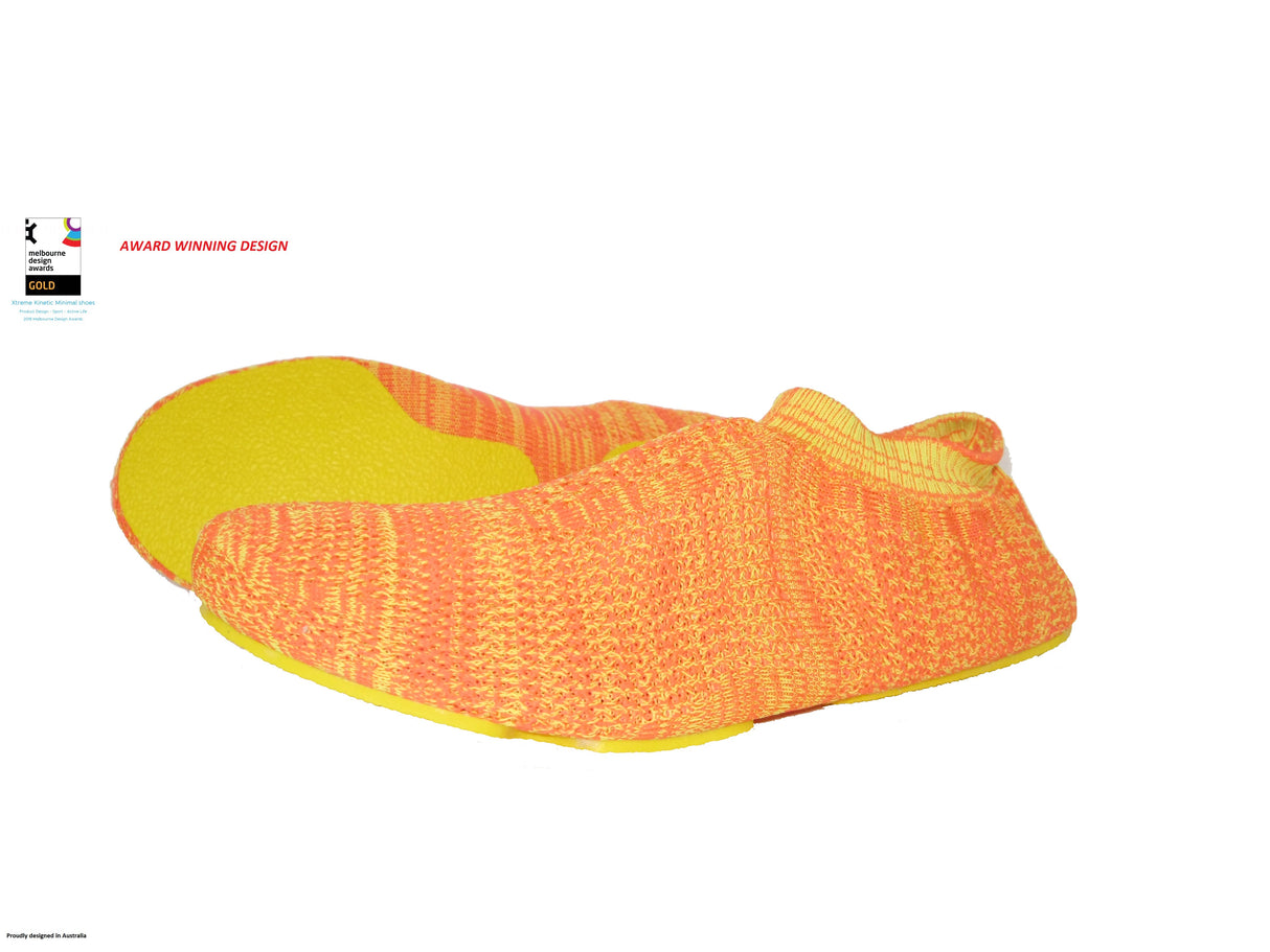 XtremeKinetic Minimal training shoes yellow/orange size US WOMEN(5-6) US MAN(3.5 -4.5) EURO SIZE 35-36