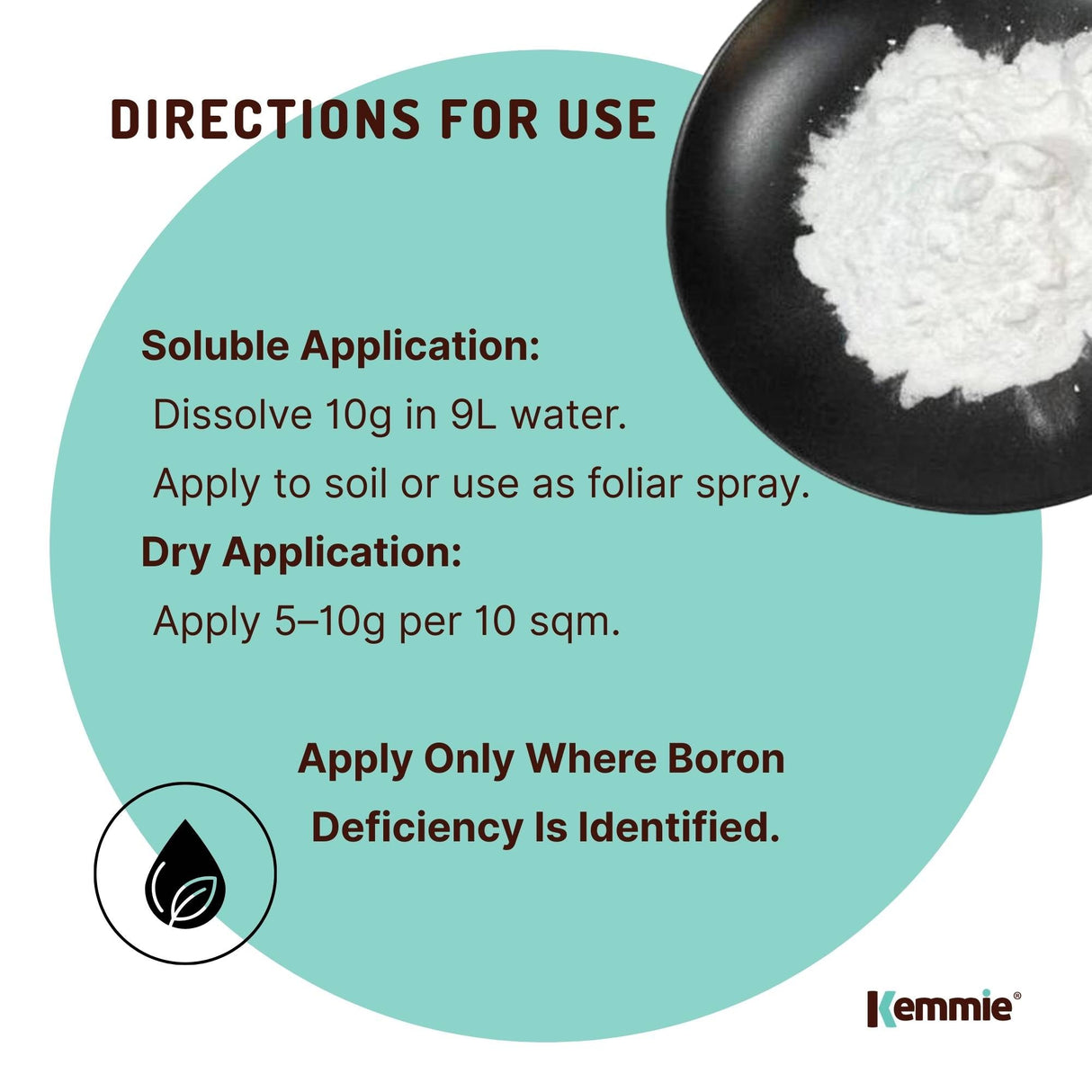 10Kg Boric Acid Powder 99.9% Pure - Soluble Orthoboric Acid H3BO3